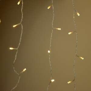 LED Fényfüggöny - 220 LED - Meleg Fehér - 2x2m