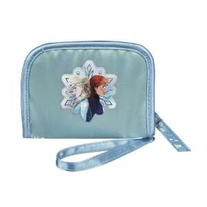 Портфейл Frozen с Елза и Ана, син цвят, затваряне с цип - Детски портфейл