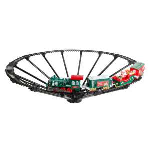 Muzică și cale ferată iluminată de Crăciun - cu baterii