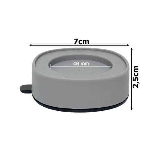 Szürke zajcsökkentő alátétek mosógéphez, 4 darab, 2,5 cm magas, 7 cm széles