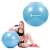 Springos 55cm light blue exercise ball with pump, woman using the ball