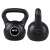 Springos 4kg kettlebell, black, front and back view