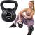 Woman doing a seated exercise with a Springos 4kg kettlebell