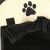 Springos pet playpen detail: mesh pocket and paw print design
