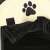 Springos pet playpen detail: mesh pocket and paw print design