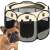 Springos pet playpen with a french bulldog in front