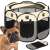 Springos pet playpen with a french bulldog in front