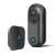 Smart Wi-Fi video doorbell with indoor chime, black