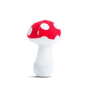 Red and white polka dot mushroom Halloween decoration, 10 cm - Halloween decoration