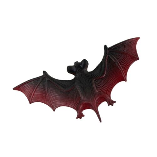 Halloween bat decoration, black and red bat prop
