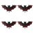 Set de 4 decoratiuni Halloween liliac, recuzita liliac negru si rosu