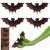 Decoratiune Halloween liliac, set de 4, recuzita Halloween