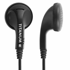 Titanum TH108K Black Earphones - 3.5mm Jack Wired Headphones - Headphone and Bluetooth Speaker