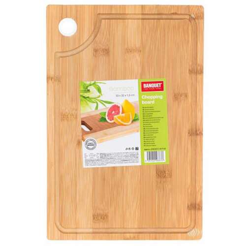 Banquet Brillante bambusz vágódeszka, 33x22 cm