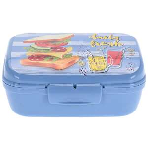 Uzsonnásdoboz - ételtároló doboz 16x6x12 cm - kék 82511999 Gyerek étel-és italtárolók