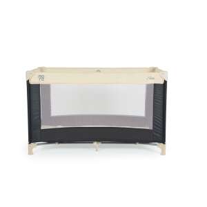 Moni Solo összecsukható utazó babaágy, bézs színű, egy szintes, elülső nézet - Utazóágy és Kiegészítői