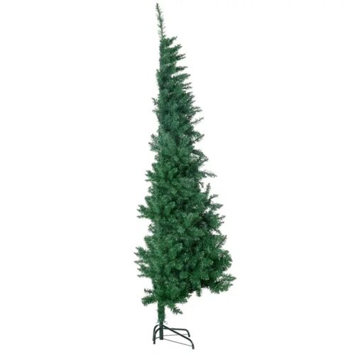Timeless Tools 210 cm half artificial Christmas tree on white background