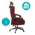 Timeless Tools Lux Burgundy Executive Chair with Height and Weight Capacity Info