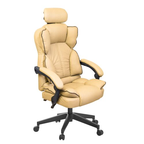Timeless Tools Lux Beige Executive Office Chair