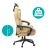 Timeless Tools Lux Beige Office Chair with Adjustable Height and 120kg Weight Capacity