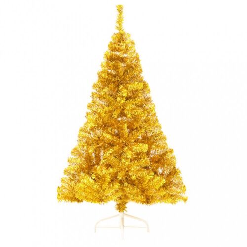 Timeless Tools Arany Műfenyő (Golden Artificial Christmas Tree) 180 cm tall, isolated on white
