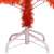 Close-up of Timeless Tools red artificial Christmas tree stand