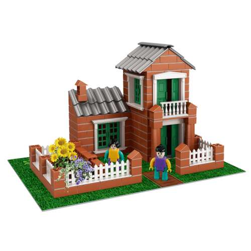 Téglaház építőjáték, 259 darab, Architectt Set, STEM játék gyerekeknek, 3 éves kortól