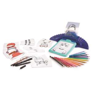 MAPED CREATIV Avatar Studio rajzkészlet világítós rajztáblával, 36 sablonnal, színes ceruzákkal, filctollakkal és papírral - Maped