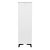 SMART infrared heater, white, front view