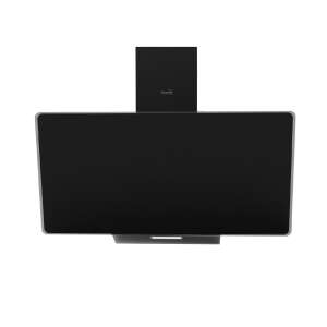 Home KPE 9039G black range hood, front view - Range Hood