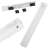 White motion sensor LED light bar, 20cm long, perfect for under cabinets, closets, and stairs