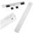 White motion sensor LED light bar, 20cm long, perfect for under cabinets, closets, and stairs