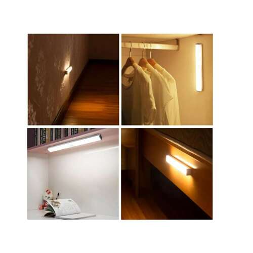 Battery-powered Motion Sensor Lamp - 20x1.5x2.5 cm - White