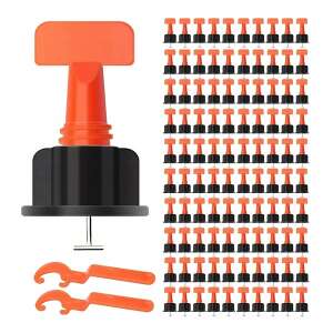 Újrahasználható Csempe Szintező Készlet - 100 db