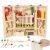 Wooden Tool Set in Box, with Lots of Tools 82710785
