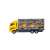 Yellow toy truck with 6 construction vehicles, Kruzzel toy truck set