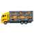 Yellow toy truck with 6 construction vehicles, Kruzzel toy truck set