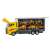 Yellow toy truck with 6 construction vehicles, Kruzzel toy truck set