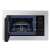 Samsung MG23A7013CT/EO built-in microwave oven, open door, showing interior with turntable and grill