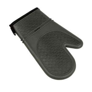 NAVA-GUARDINI silicone oven mitt, black, heat resistant, 30cm - Home by Somogyi