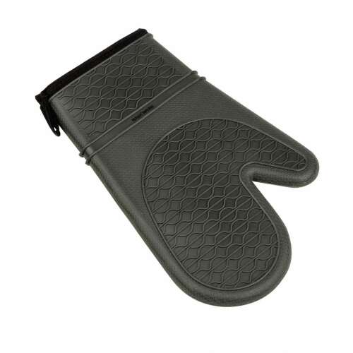 NAVA-GUARDINI szilikon sütőkesztyű, fekete, hőálló, 30cm