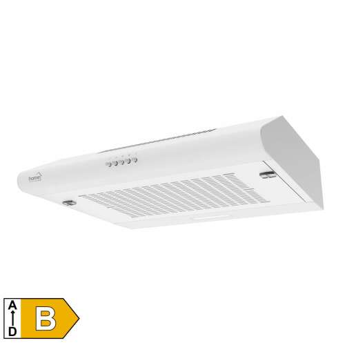 Home KPE 6020W white kitchen range hood, 200 m3/h, 3 speed levels, mechanical control, energy class B