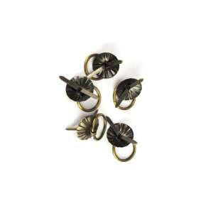 5 db-os csomag antik sárgaréz gyűrűs fogantyú bútorokhoz, 1,9 cm átmérőjű - Pentart