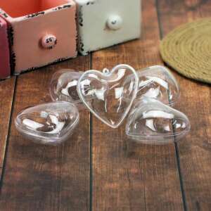 Tvar srdca oddeliteľný plast 10cm 5ks/ks 82736043 Nápady na darčeky