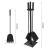 Kaminer fireplace tool set with dimensions