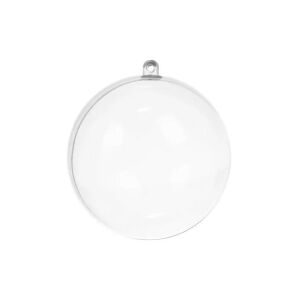 Ruhhy transparente, befüllbare Weihnachtskugel, 8cm, DIY Dekoration - Christbaumschmuck