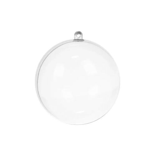 Ruhhy transparente, befüllbare Weihnachtskugel, 8cm, DIY Dekoration