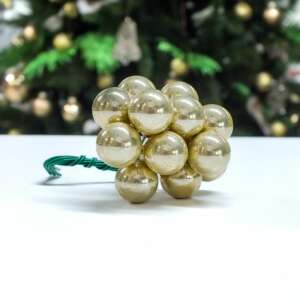 Mini karácsonyfadísz pick pezsgő 1csokor