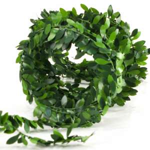 Artificial Bay Leaf Garland, 75m long, 10 pieces of 7.5m each, for home decor