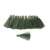 12 pack of green silk tassels, 4cm long, with gold rings